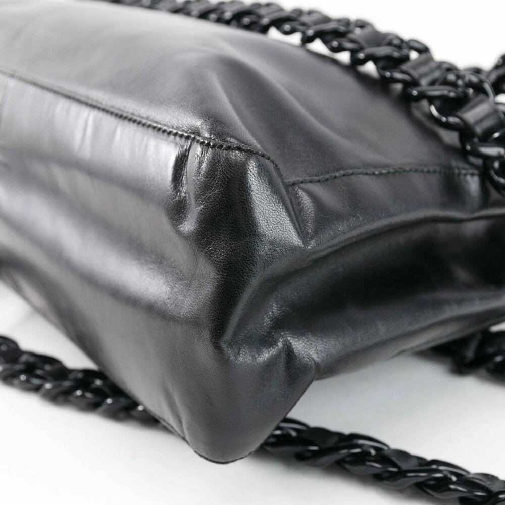Prada Classic Nappa Chain/Leather Woven Strap Bag - Picture 9 of 16